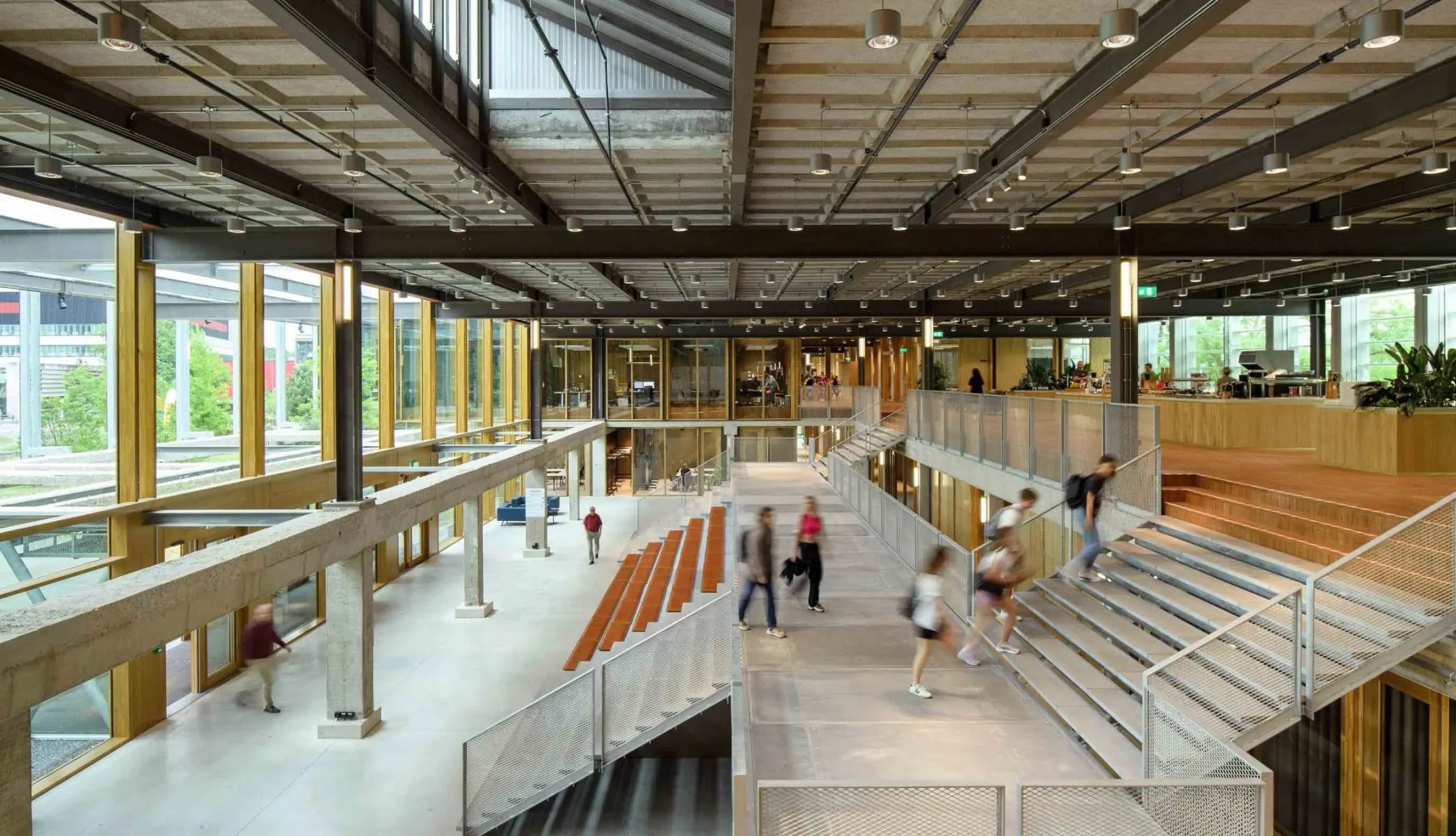 Cool staircase with lights modern building 1 optimized